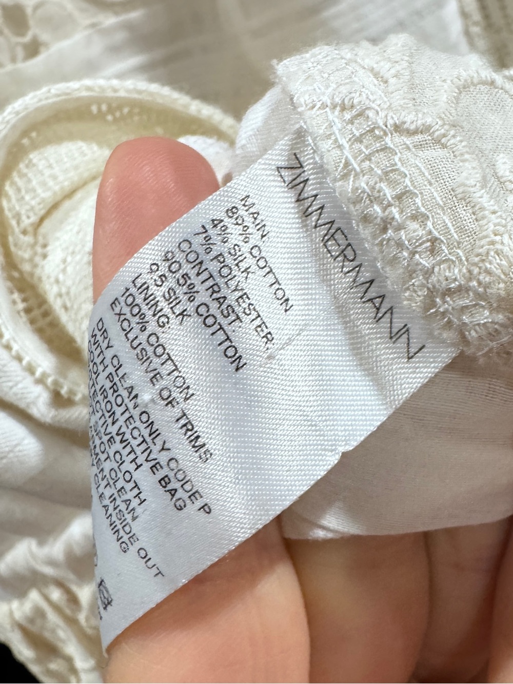 Zimmermann Andie halterneck broderie-anglaise lace top - Size 1 - Picture 9 of 9